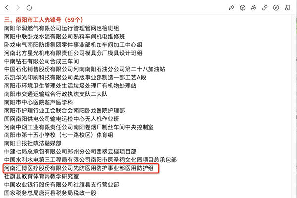 2022.4.29榮獲“南陽市工人先鋒號(hào)”稱號(hào)